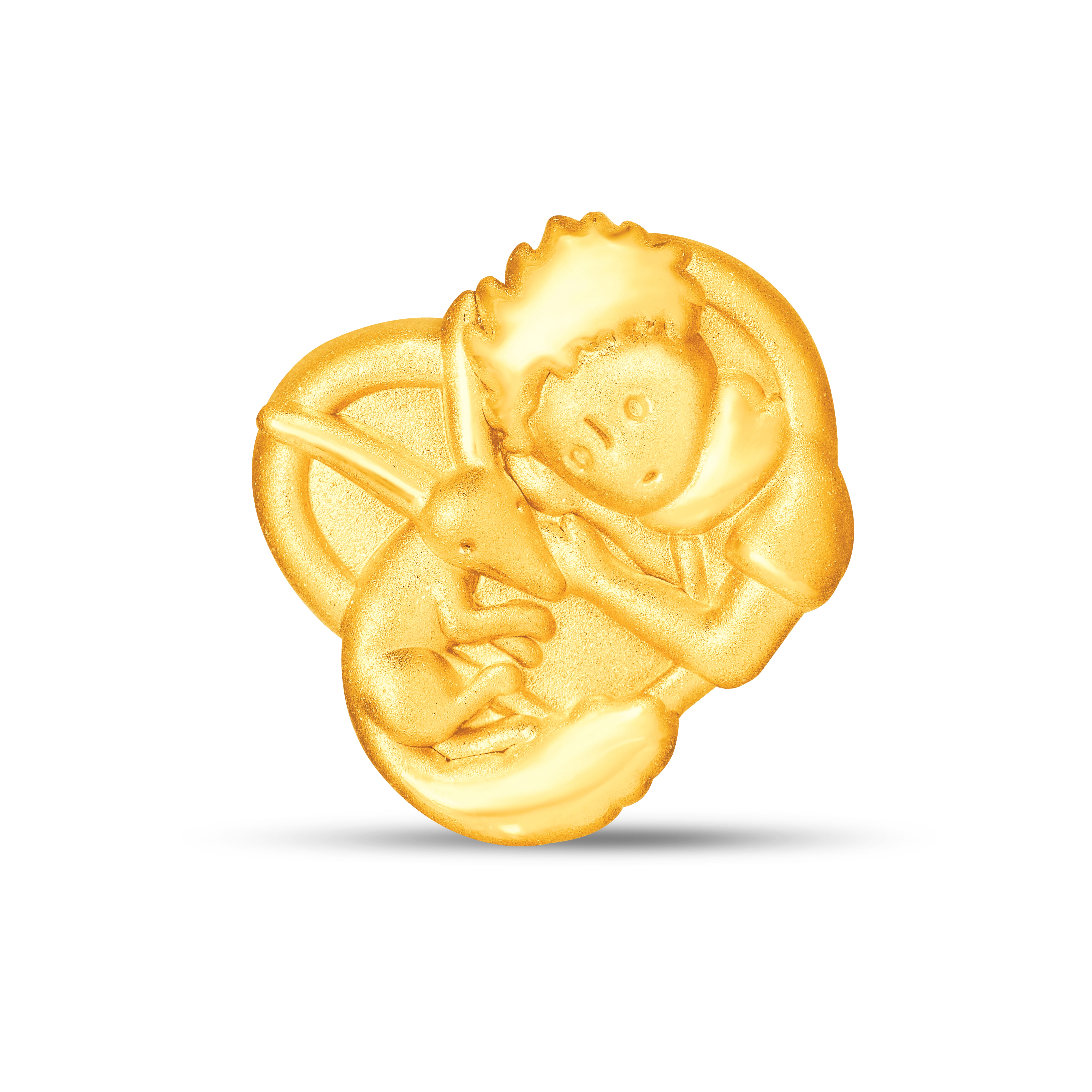 Fine Gold Charm - - Le Petit Prince and Fox