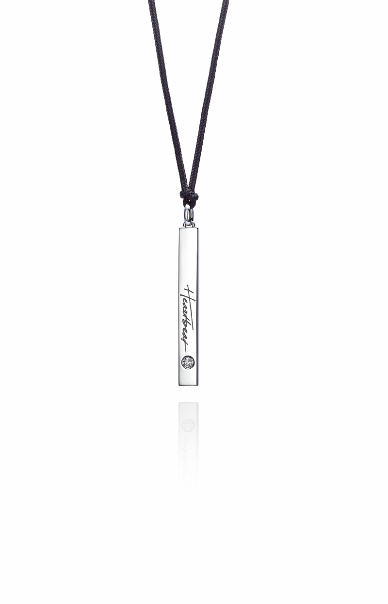 18K White Gold Diamond Pendant
